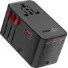 Зарядний пристрій Promate tripmate-gan160 3xUSB-C PD + USB-A QC 160W GaN Black (tripmate-gan160)