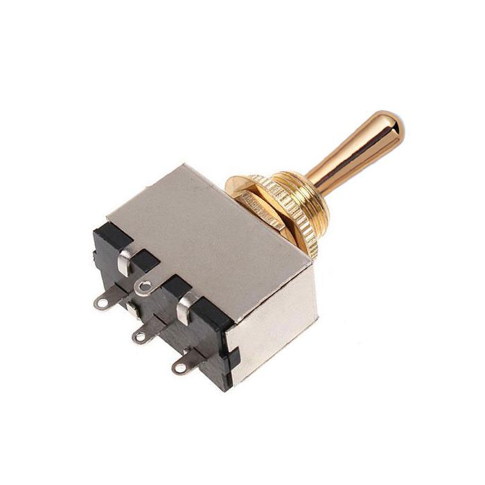 Перемикач для гітари Paxphil Closed 3-Way Toggle Switch (Gold) (TGS206)