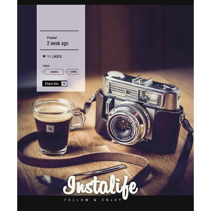 Тетрадь Школярик Instalife 96 листов линия (096-3389L)