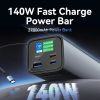 Батарея універсальна Vention 27000mAh 140W 5A PD, QC/3.0, 2xUSB-C, USB-A, LED Display, Gray (FHVH0) зображення 5