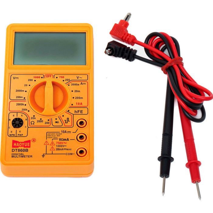 Цифровой мультиметр HAOYUE DT-860D, щупи, Box (HAOYUE DT-860D) изображение 3