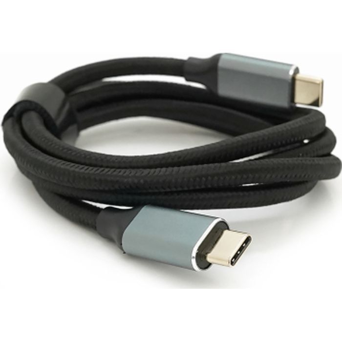 Дата кабель USB-C to USB-C 3.0m USB 3.2 Gen2 100W 10Gbps 4K60Hz black Voltronic (YT-TC-TC-B-3m) зображення 2