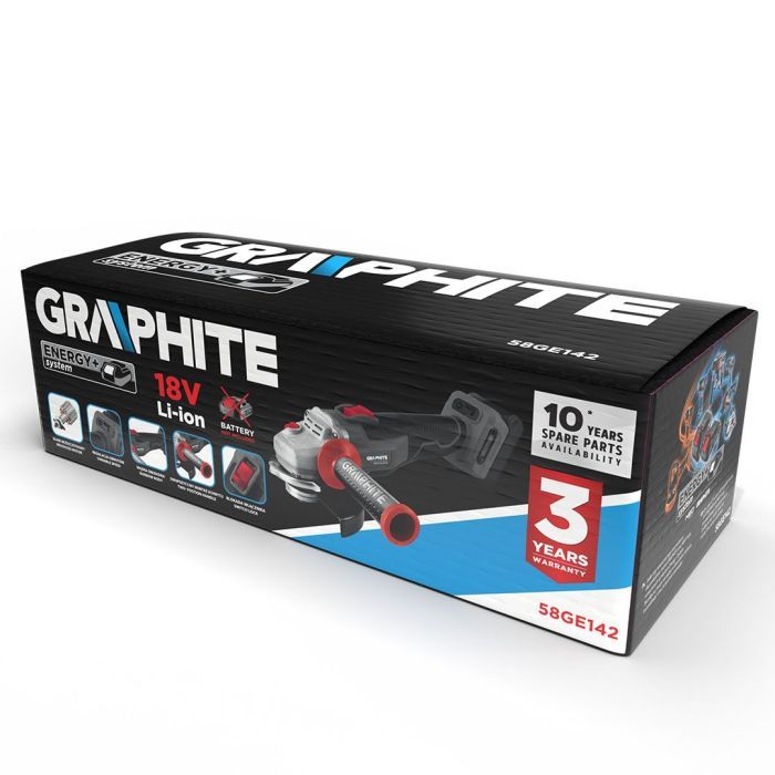 Шлифовальная машина Graphite Energy+ 18V, 125мм, 9200об/мин, 2.28кг (без АКБ и ЗУ) (58GE142) изображение 13