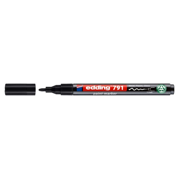 Маркер Edding Paint e-791 1-2 мм круглий чорний (e-791/01n)
