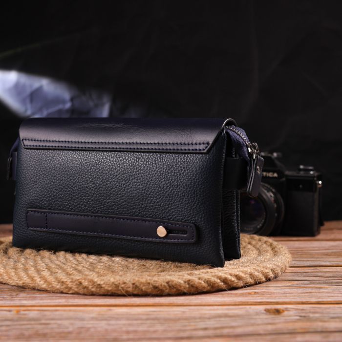 Сумка Canpellini З натуральної шкіри Синя (21565) зображення 10