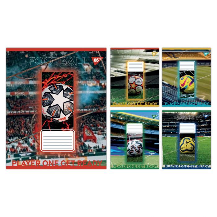 Тетрадь Yes Football stadium А5 36 листов линия (767750)