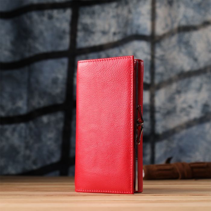 Гаманець ST Leather З натуральної шкіри Червоний (23114) зображення 12