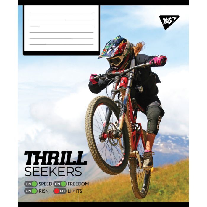 Тетрадь Yes Thrill Seekers А5 96 листов клетка (767790) изображение 2