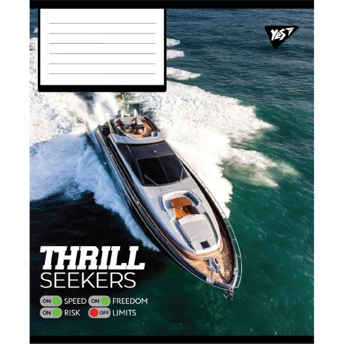 Тетрадь Yes Thrill Seekers А5 96 листов клетка (767790) изображение 3