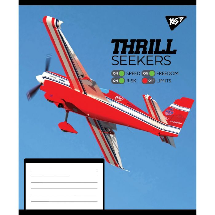 Тетрадь Yes Thrill Seekers А5 96 листов клетка (767790) изображение 4