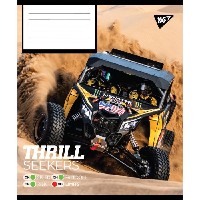 Тетрадь Yes Thrill Seekers А5 96 листов клетка (767790) изображение 5