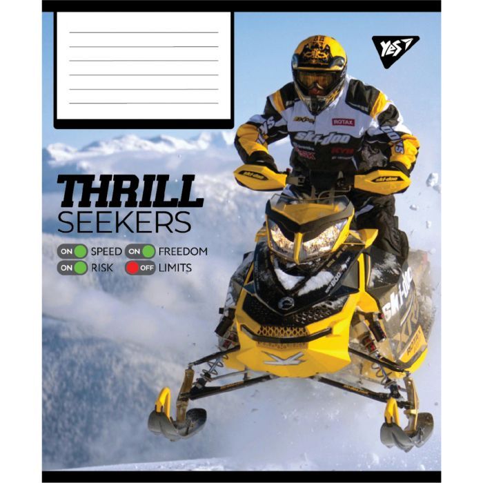 Тетрадь Yes Thrill Seekers А5 96 листов клетка (767790) изображение 6