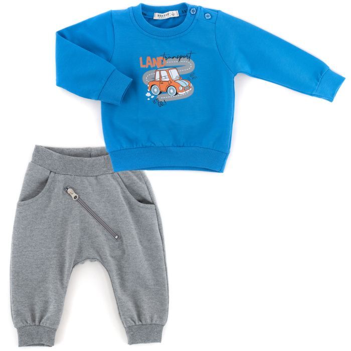 Спортивный костюм детский Breeze с машинкой (22102-98B-blue)
