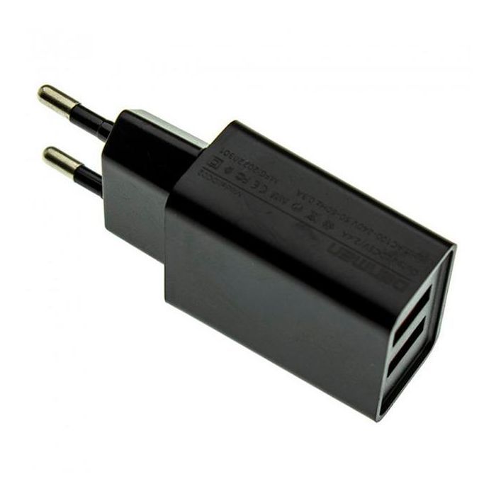 Зарядное устройство Denmen 2xUSB 2.1A black (DC02-BK)