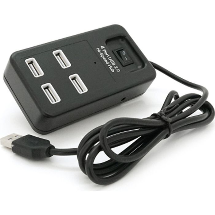 Концентратор Voltronic USB 2.0 to 4xUSB black (YT-HWS4-B)