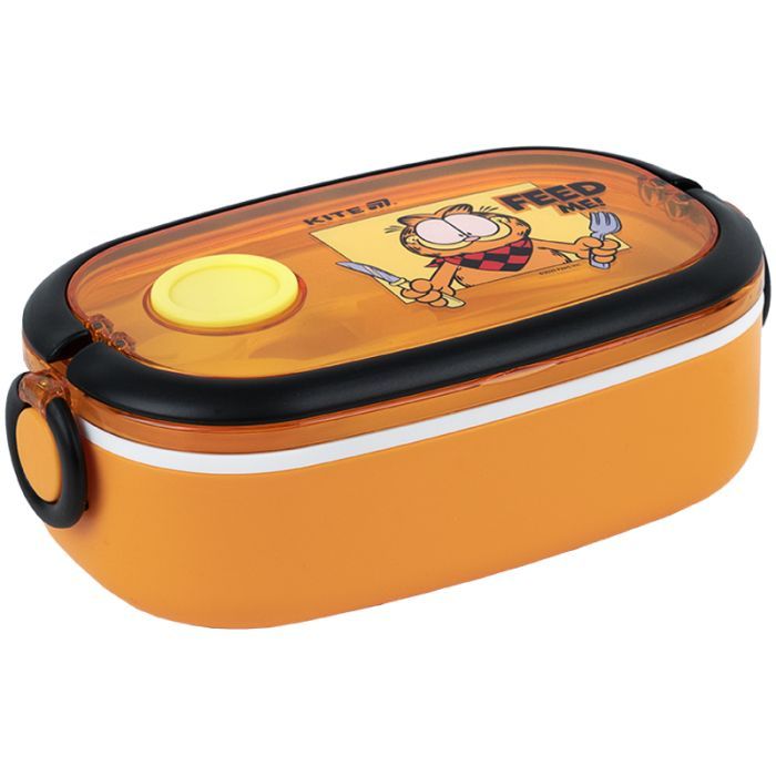 Ланч-бокс детский Kite Garfield , 900 мл, помаранчевий (GF25-1180)