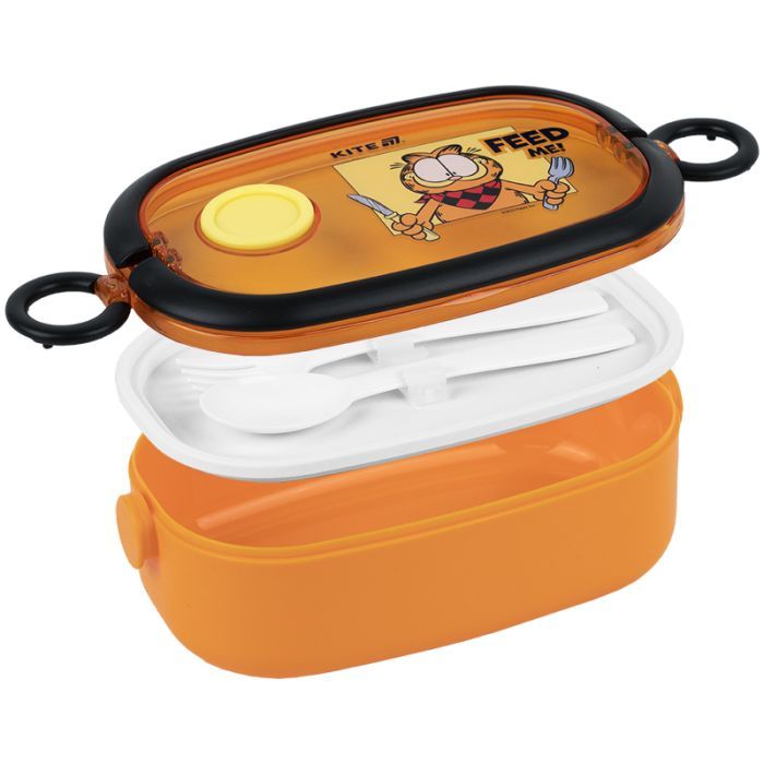 Ланч-бокс детский Kite Garfield , 900 мл, помаранчевий (GF25-1180) изображение 4