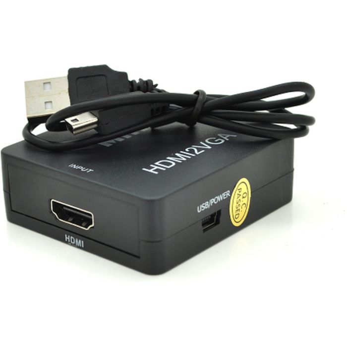 Переходник HDMI F to VGA F 720P/1080P black Voltronic (YT-CM-HDMI/VGA-B)
