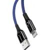 Дата кабель USB 2.0 AM to Lightning 1.0m 2.4A blue Baseus (CALCD-03) зображення 2