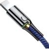 Дата кабель USB 2.0 AM to Lightning 1.0m 2.4A blue Baseus (CALCD-03) зображення 4