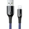 Дата кабель USB 2.0 AM to Lightning 1.0m 2.4A blue Baseus (CALCD-03)