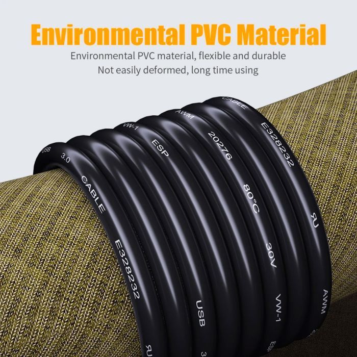 Дата кабель USB 2.0 AM/AM 0.5m 5Gbps Essager (EXCAA2-YTB01) зображення 5