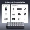 Концентратор Ugreen USB 3.0 to 7xUSB 3.0 with power supply CM481 gray (90307) изображение 4