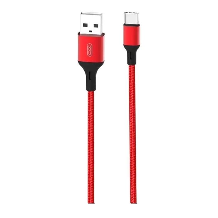 Дата кабель USB 2.0 AM to USB-C 1.0m braided NB143 red XO (6920680870691)
