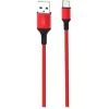 Дата кабель USB 2.0 AM to USB-C 1.0m braided NB143 red XO (6920680870691)