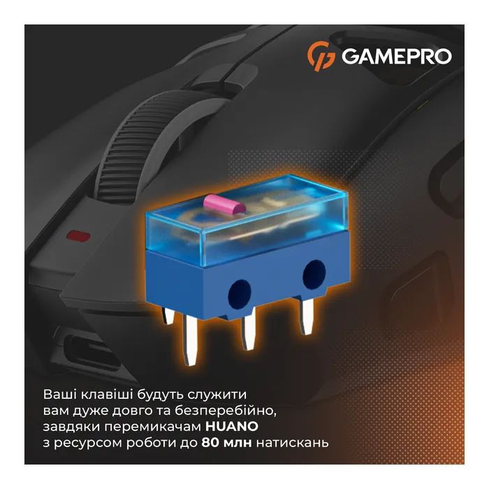 Мишка GamePro Genesis Spider Wireless/Bluetooth/USB Black (GM870B) зображення 11