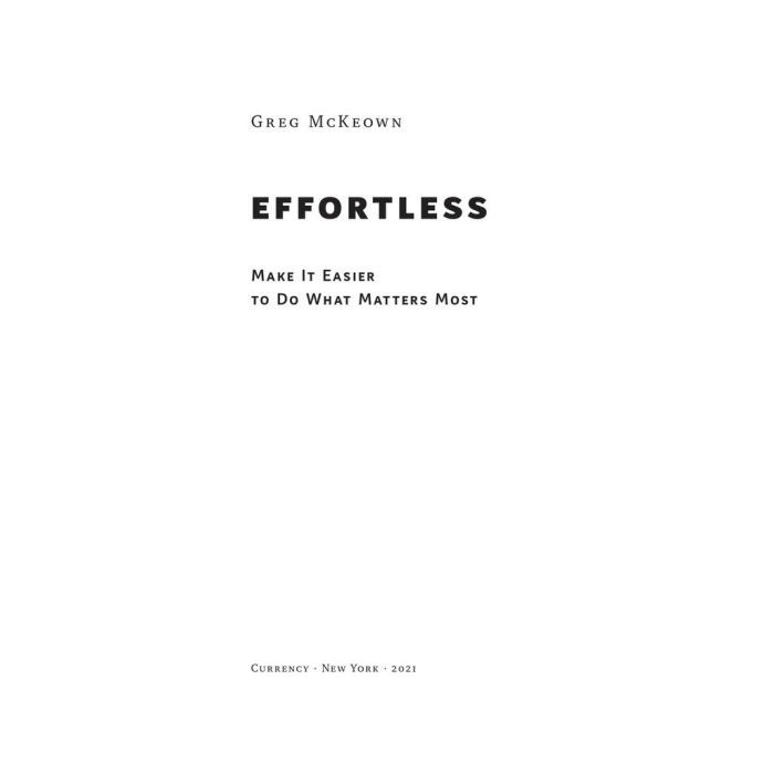 Книга Без зусиль. Досягайте важливого легше - Ґреґ Маккеон Наш Формат (9786177973897) зображення 2