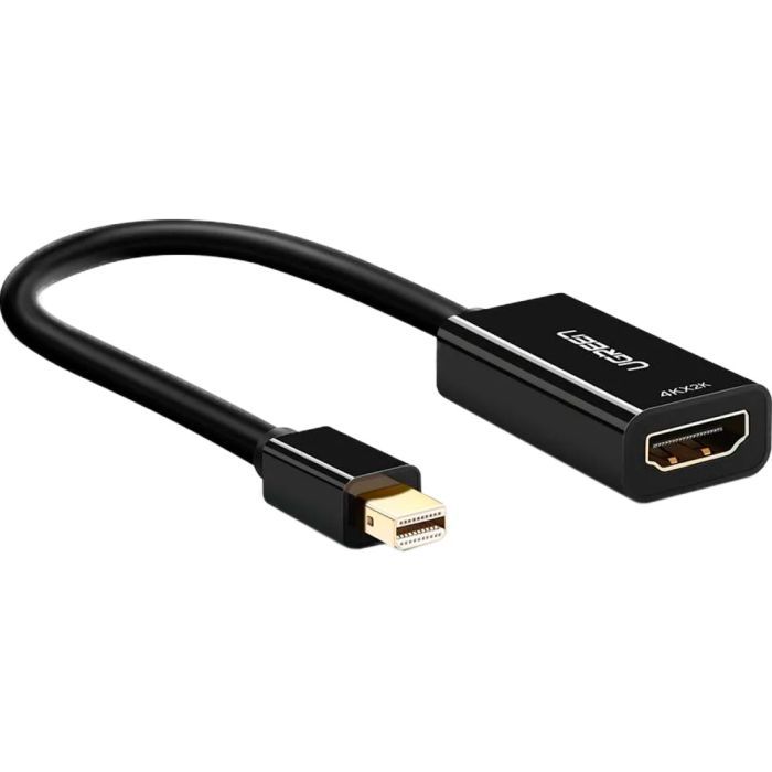 Переходник Mini DisplayPort M to HDMI F 4K 30Hz black Ugreen (40360) изображение 2
