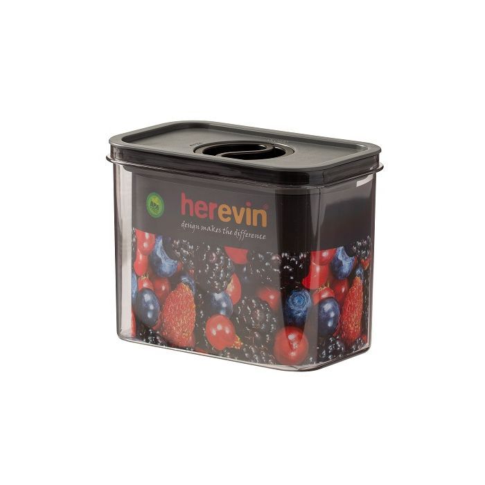 Пищевой контейнер Herevin Canister-Vacuum Lid-White-Black вакумна кришка 0.6 л (161174-000) изображение 2