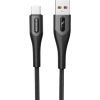 Дата кабель USB 2.0 AM to USB-C 1.0m 3A braided black SkyDolphin (USB-000583)