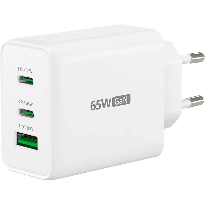 Зарядний пристрій J5create 1xUSB + 2xUSB-C 65W GaN QC3.0/PD/PPS (JUP3365E-EN) зображення 2