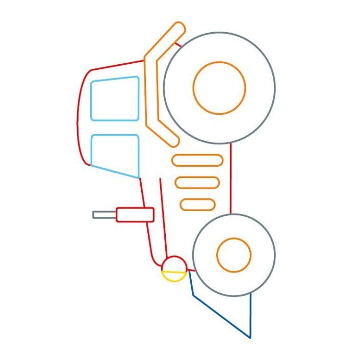 Книга Розмальовка з підказкою. Великі машини Ранок (9789667513887) изображение 2