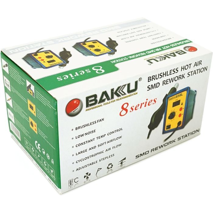 Паяльная станция Bakku BK-858 цифровая индикация, фен (138*100*150) (BK 858)