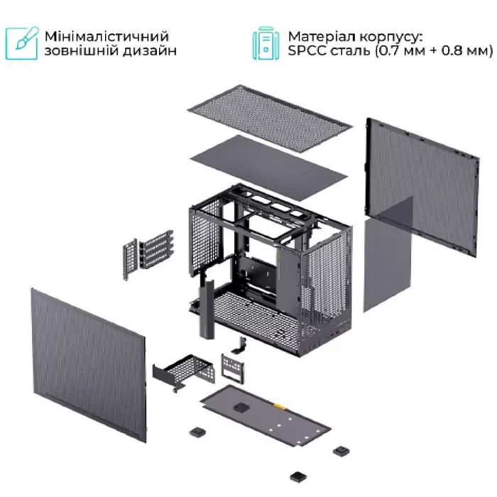 Корпус для ПК JONSBO D32 PRO MESH Black зображення 5