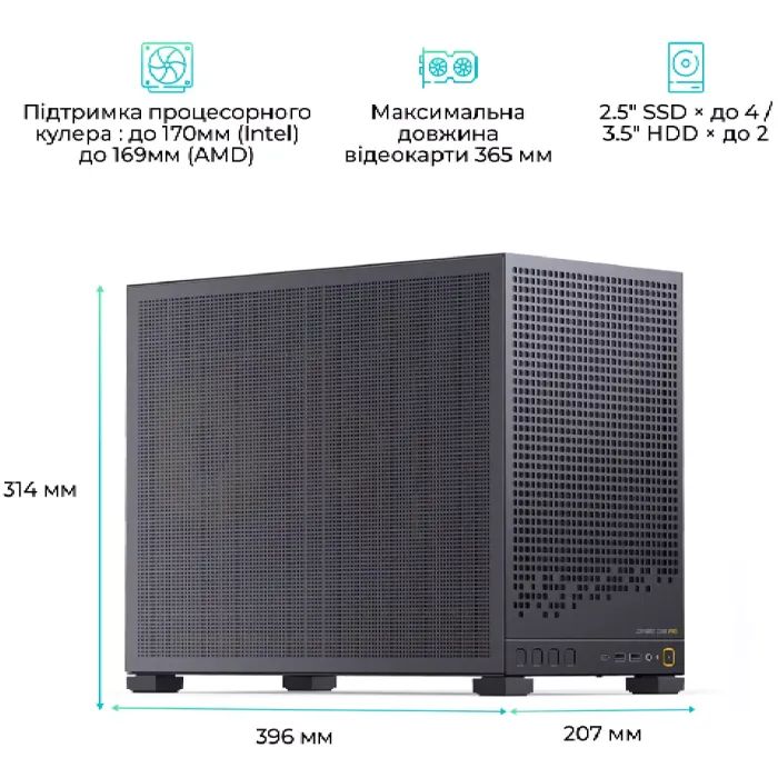 Корпус для ПК JONSBO D32 PRO MESH Black зображення 8