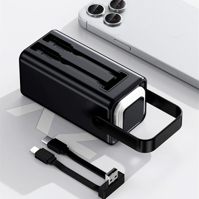 Батарея универсальная TheGeneral 20000mah Glim, 22.5W Fast Charge PD Lamp Black (40012919-01) изображение 5