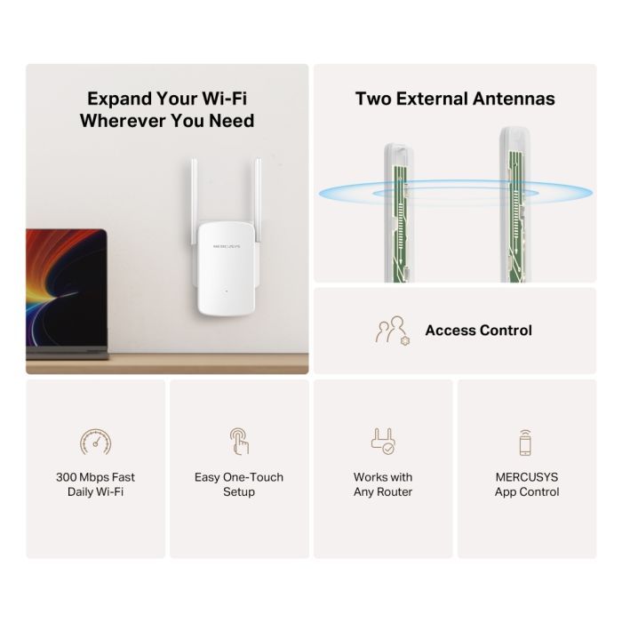 Ретранслятор Mercusys ME12 зображення 4