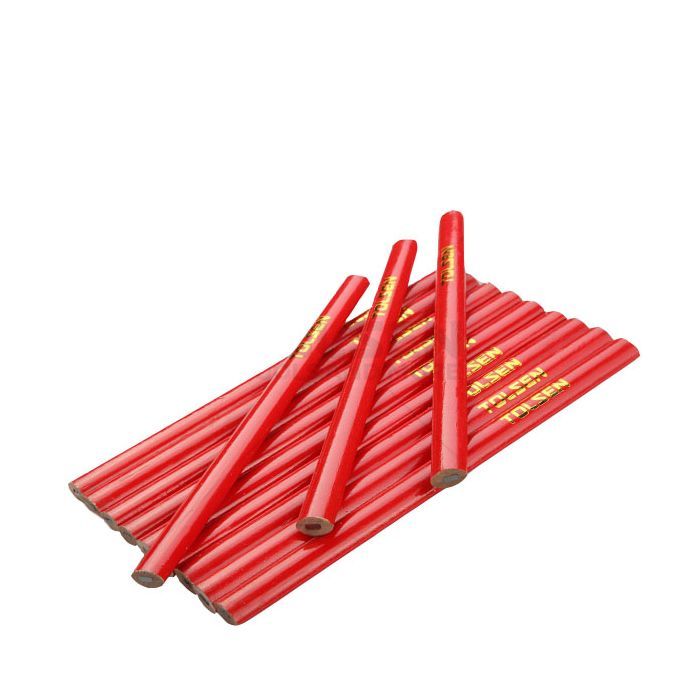 Олівець графітний Tolsen теслярський 180 мм, овальний 12 шт (42021)