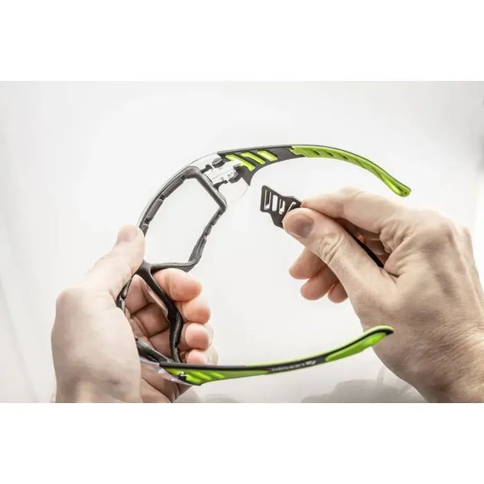 Захисні окуляри Hoegert LOTZEN HT5K011 прозорі лінзи зелена оправа (HT5K011) зображення 4