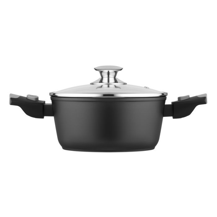 Кастрюля Ardesto Gemini Bari, 2.5л, алюміній, чорний (AR1925AC) изображение 2
