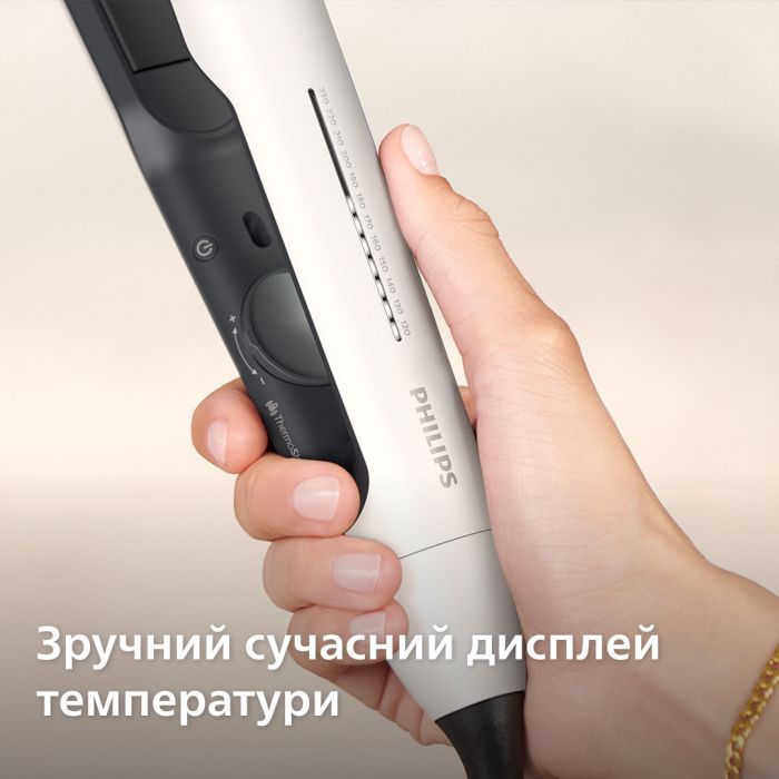 Выпрямитель для волос Philips 5000 Series, темп.режимов-12, 120230 °C, кераміка, білий (BHS515/00) изображение 9