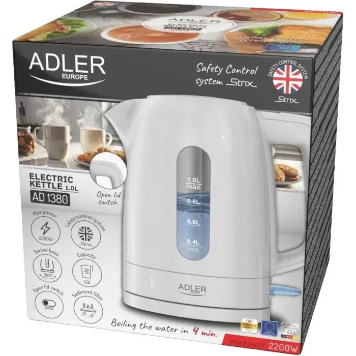 Электрочайник Adler AD 1380 white изображение 7