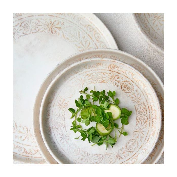 Тарілка By Bone серія "Antico" з бортом 90° 27 см (AN-HL-27-RD) зображення 3