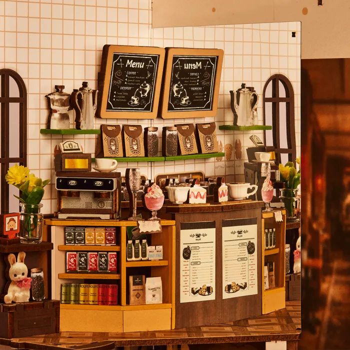 Конструктор Robotime Rolife деревянній 3D Праздничное кафе (TGB15) изображение 5