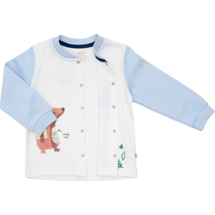 Пижама детская Aziz с длинным рукавом (9198-80B-blue) изображение 5