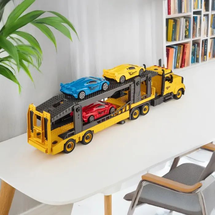 Конструктор Otamanko АВТОКОНСТРУКТОР Грузовик тягач с легковыми авто (YW9085D) изображение 10